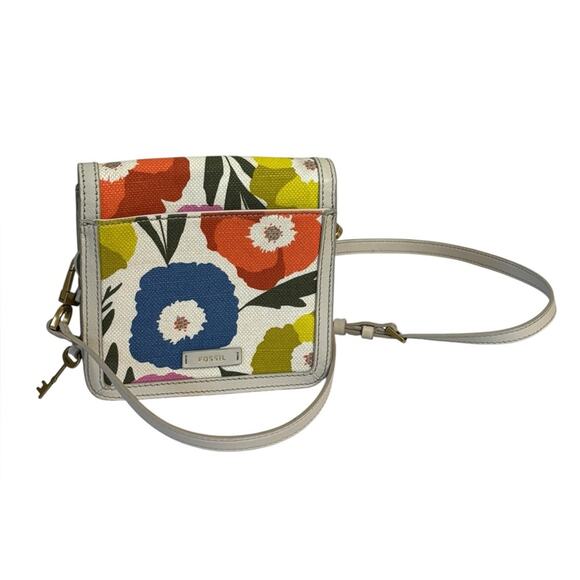Fossil Ainsley Small Twist Lock Crossbody Bag in Light Floral - Picture 3 of 7